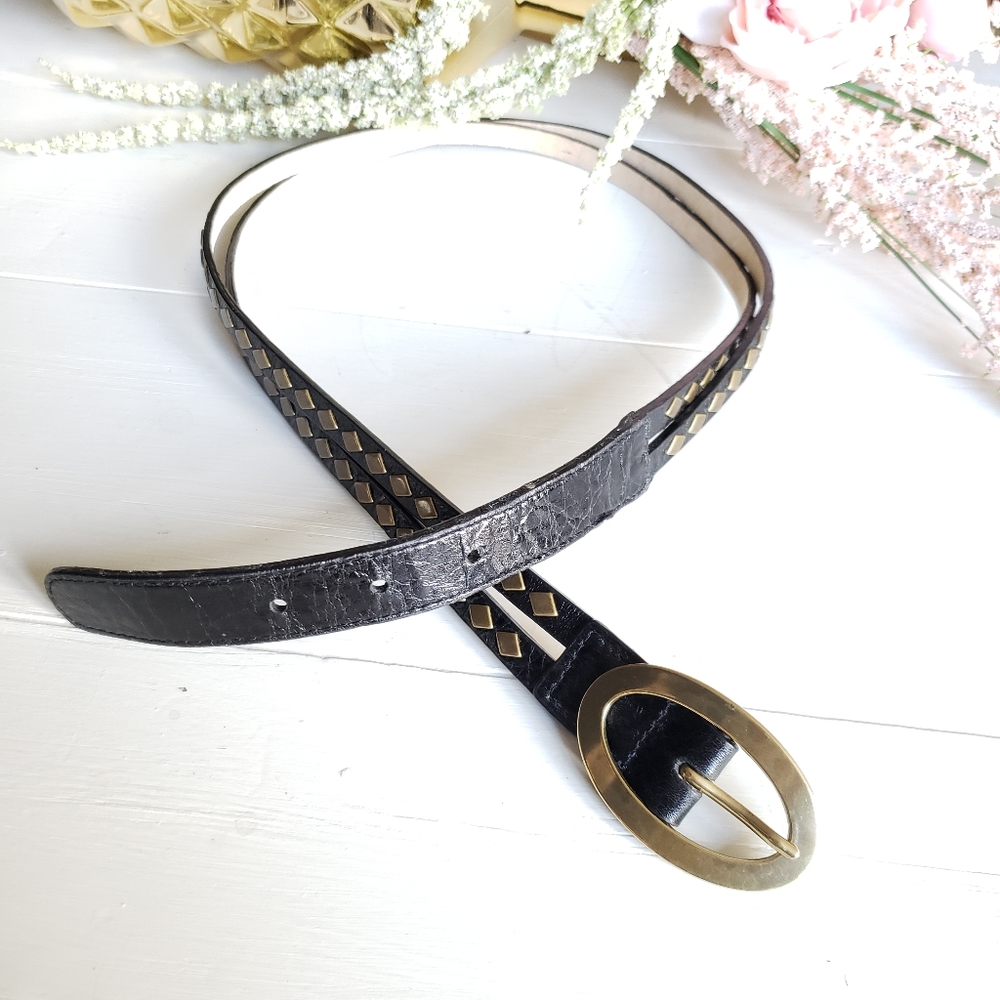 Leatherock genuine leather black belt - Picture 6 of 7